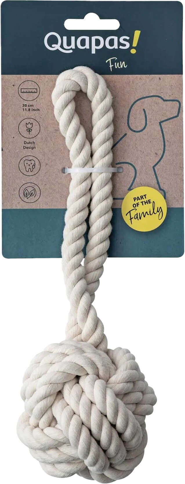 Quapas! Hundespielzeug Rope Ball Natur